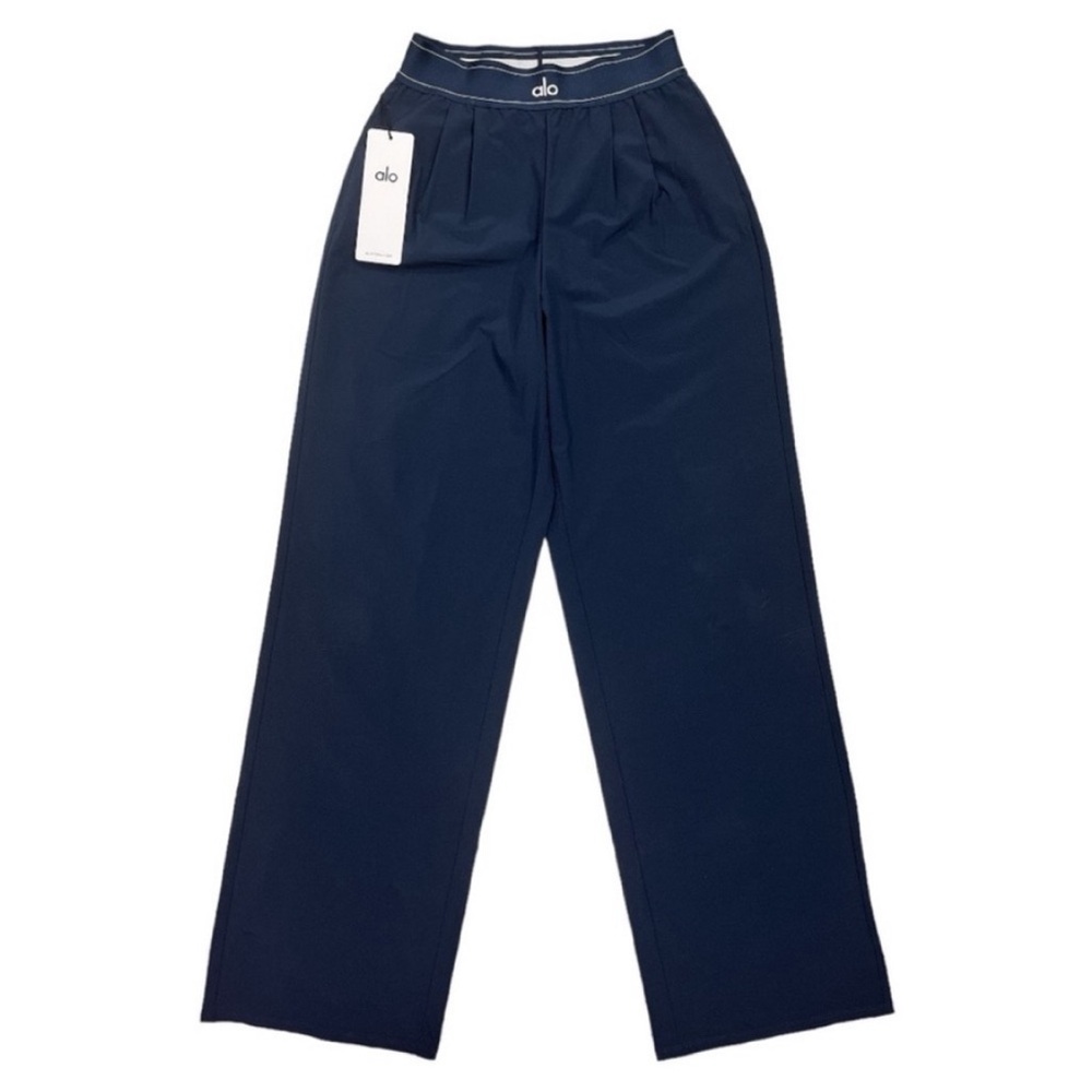 NWT Alo Yoga Suit Up Trouser size Small in Navy Blue - Picture 5 of 9